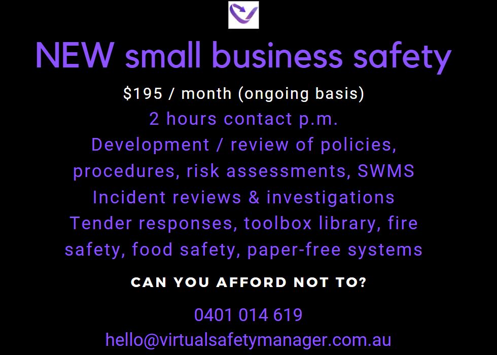 Virtual Safety Manager | 14 Bradley Rd, Clontarf QLD 4019, Australia | Phone: 0401 014 619