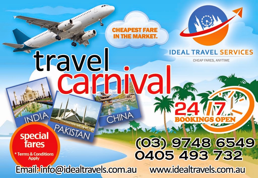 Ideal Travel Services | travel agency | 61/53 Rippleside Terrace, Tarneit VIC 3029, Australia | 0397486549 OR +61 3 9748 6549