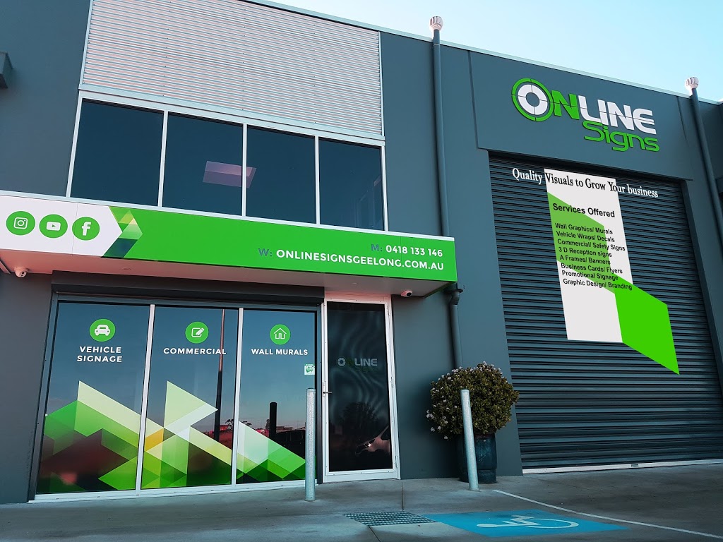 Online Signs Geelong | 42 Hede St, South Geelong VIC 3220, Australia | Phone: 0418 133 146