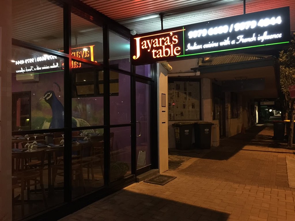 Jayaras table | restaurant | 315A Barrenjoey Rd, Newport NSW 2106, Australia | 0299796680 OR +61 2 9979 6680