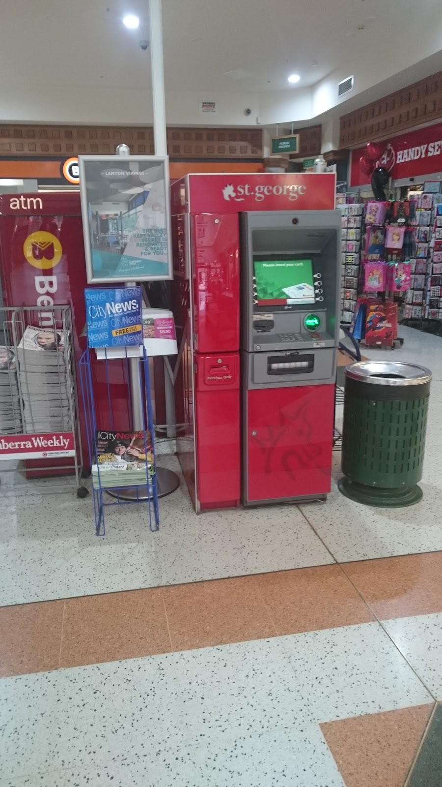 St.George ATM | atm | Box Hill Rd & Thorma Dr, Lanyon ACT 2906, Australia | 133330 OR +61 133330