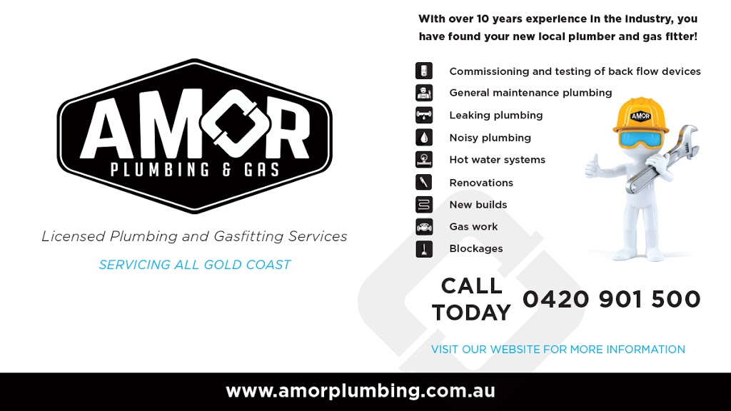 Amor Plumbing & Gas | plumber | 11 Merauke Ave, Palm Beach QLD 4221, Australia | 0420901500 OR +61 420 901 500