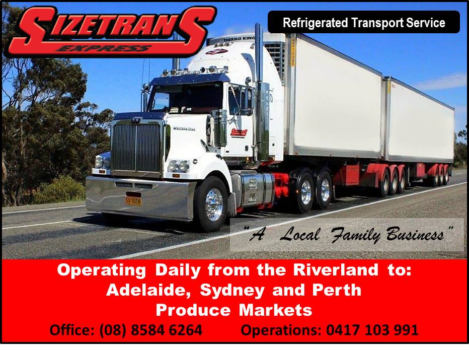 Sizetrans Express | moving company | 102 Trenerry Ave, Loxton SA 5333, Australia | 0885846264 OR +61 8 8584 6264