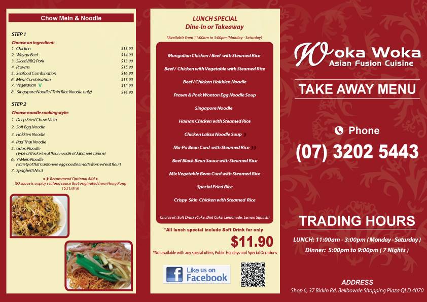 Woka Woka | restaurant | 6/37 Birkin Rd, Bellbowrie QLD 4070, Australia | 0732025443 OR +61 7 3202 5443