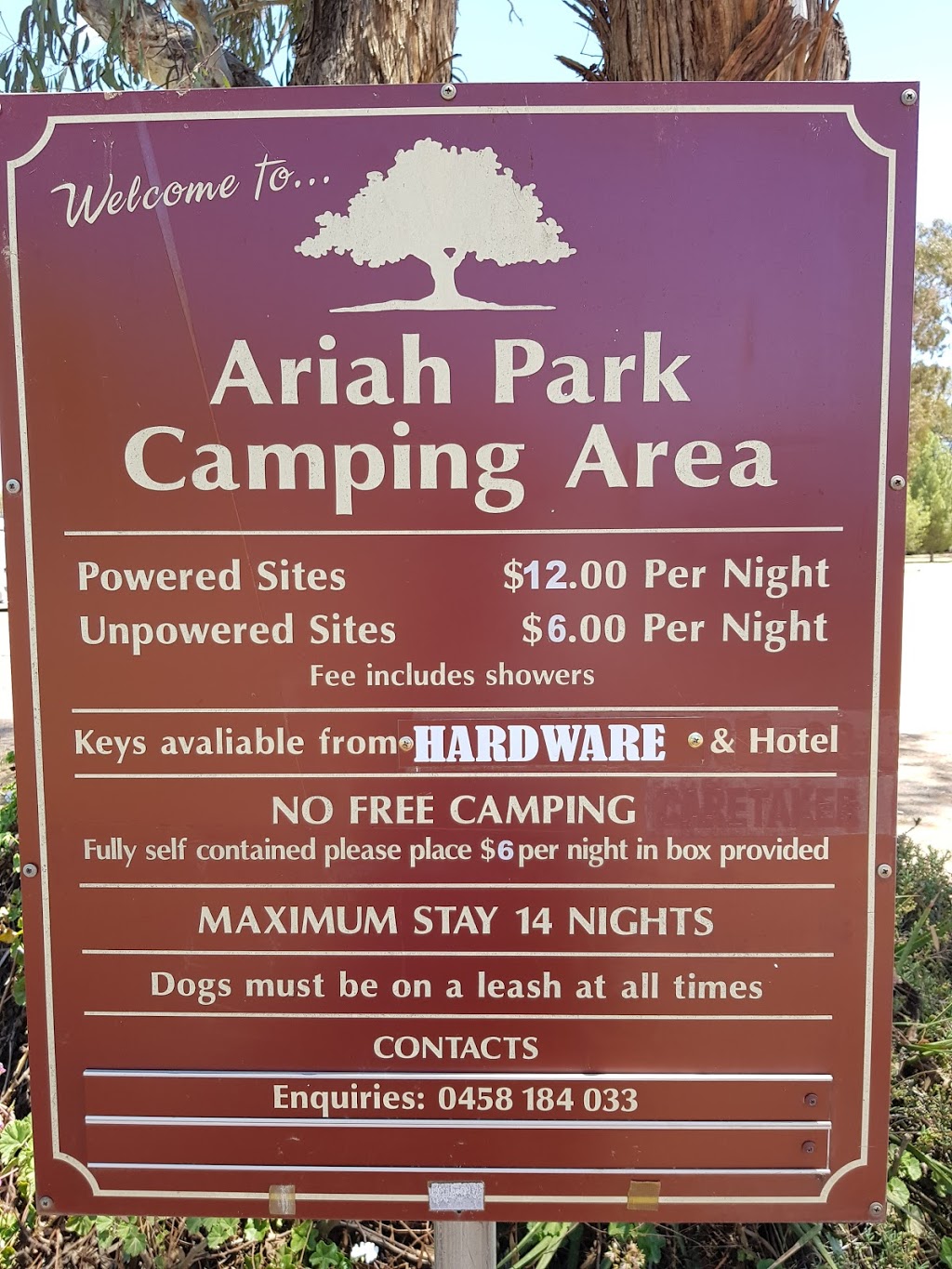 Ariah Park Camping Ground | rv park | Ariah Park NSW 2665, Australia | 0458184033 OR +61 458 184 033