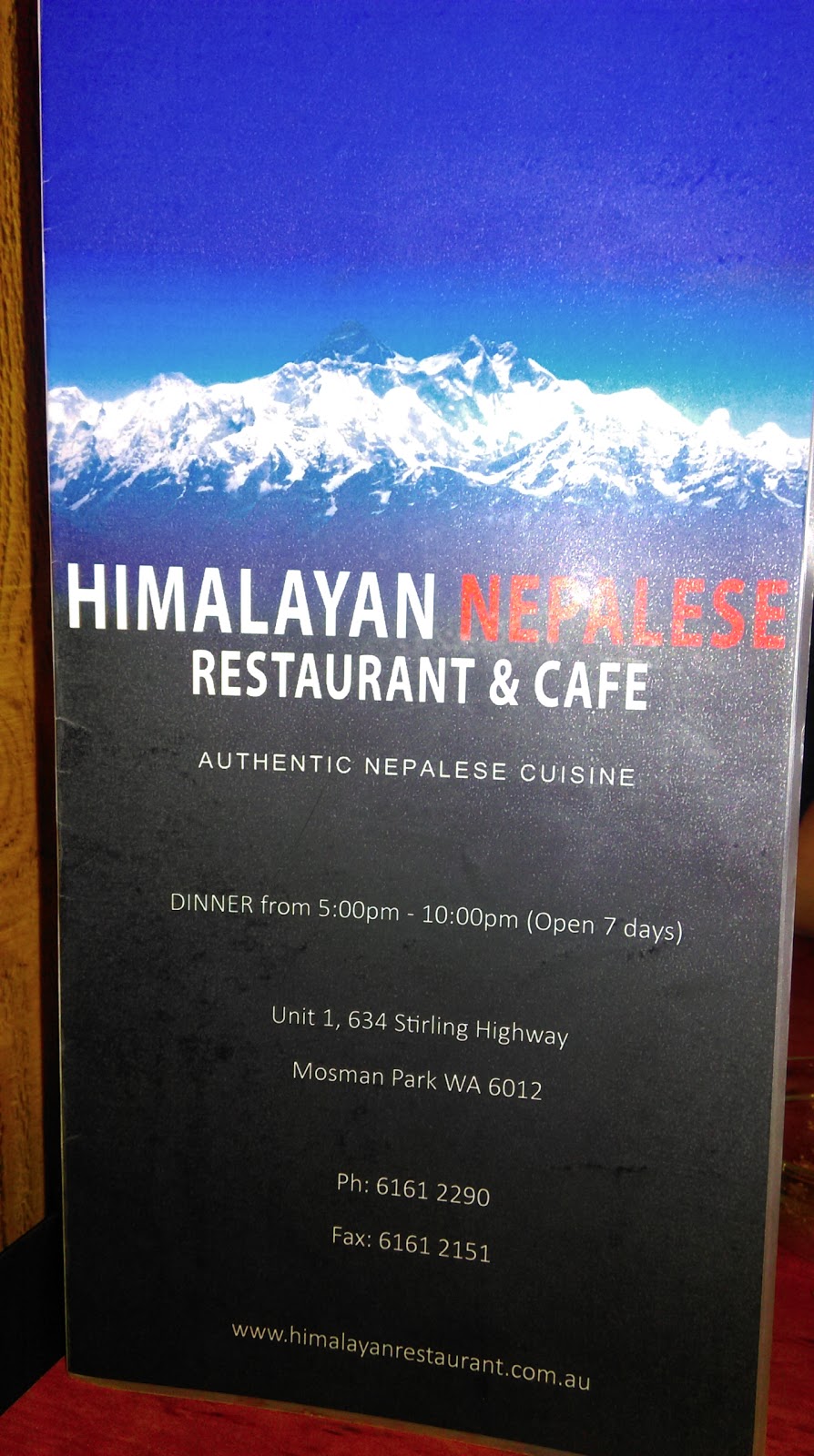 Himalayan Nepalese Restaurant & Cafe | restaurant | 634 Stirling Hwy, Mosman Park WA 6012, Australia | 0861612290 OR +61 8 6161 2290