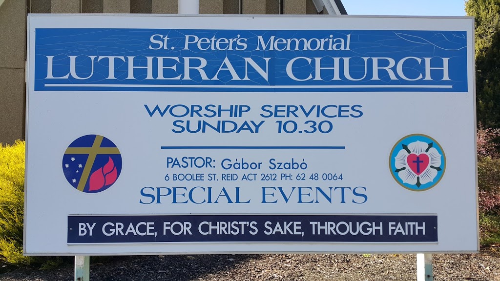 St Peters Lutheran Church | church | 6 Boolee St, Reid ACT 2612, Australia