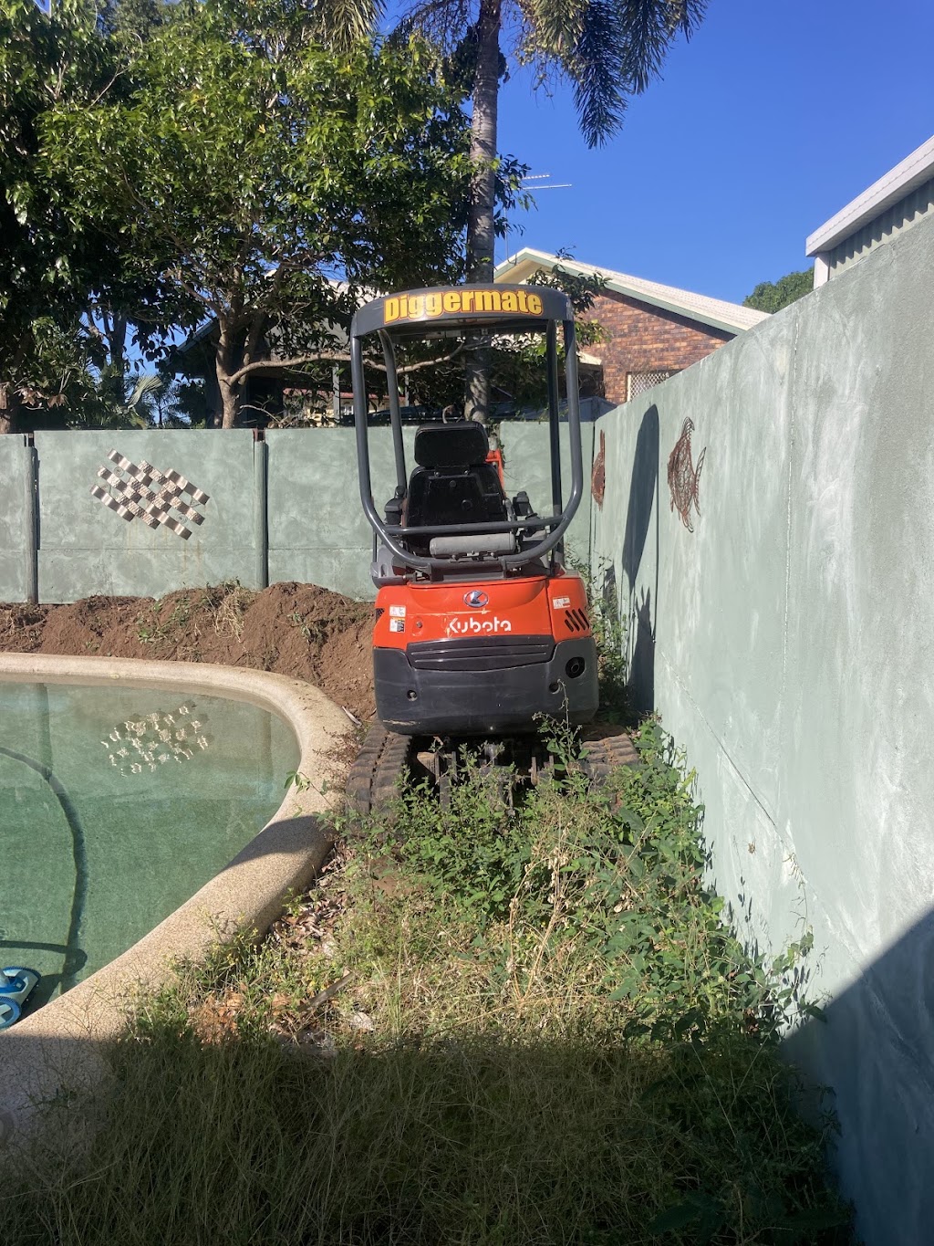 Diggermate Mini Excavator Hire Mackay | 123 Glenella Richmond Rd, Richmond QLD 4740, Australia | Phone: 0447 973 901