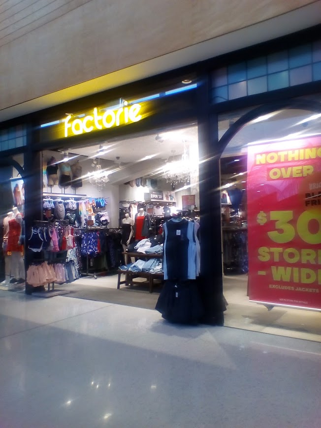 Factorie | clothing store | Stockland, 90/6 Central Ave, Pialba QLD 4655, Australia | 0743254344 OR +61 7 4325 4344