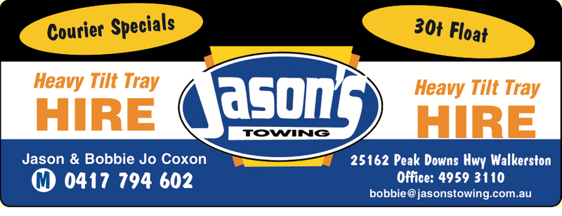 Jasons Towing |  | 25162 Peak Downs Hwy, Greenmount QLD 4751, Australia | 0417794602 OR +61 417 794 602