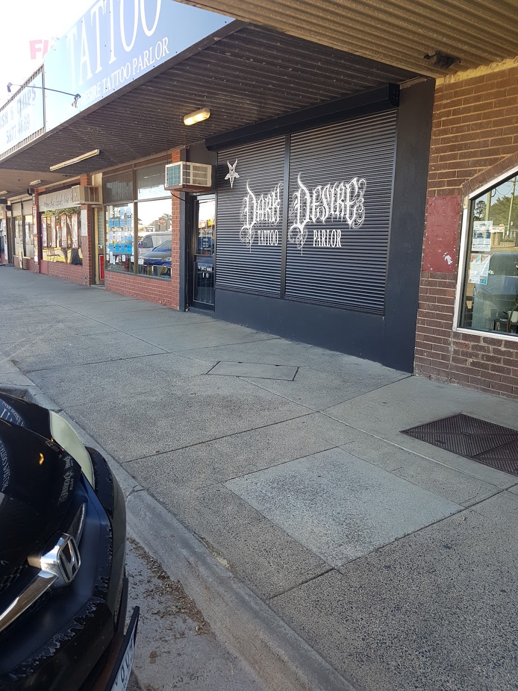 Dark Desire Tattoo Parlor | store | 1543 Frankston - Flinders Rd, Tyabb VIC 3913, Australia | 0359774465 OR +61 3 5977 4465