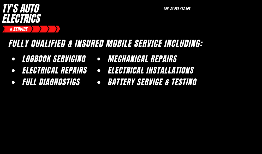 Tys Auto Electrics & Service | car repair | 58 Glover Dr, Alexandra Hills QLD 4161, Australia | 0428152417 OR +61 428 152 417