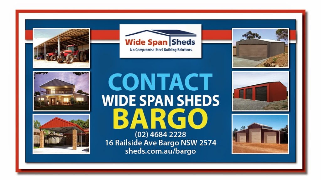 Wide Span Sheds Bargo | 3622 Remembrance Driveway, Bargo NSW 2574, Australia | Phone: (02) 4684 2228
