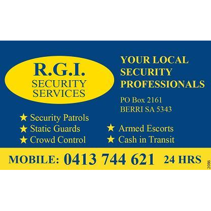 R.G.I. Security Services | c/o The Complex, 1318 Old Sturt Hwy, Berri SA 5343, Australia | Phone: 0413 744 621