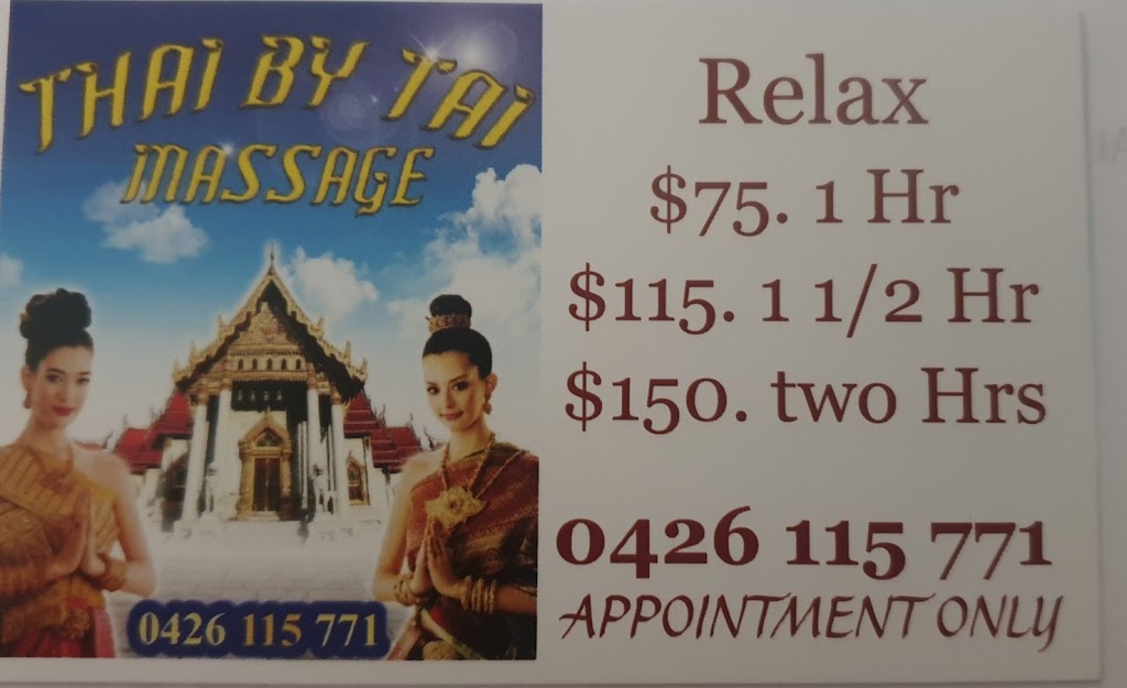 Thai By Tai Massage |  | 83 Sturt Rd, Dover Gardens SA 5048, Australia | 0426115771 OR +61 426 115 771