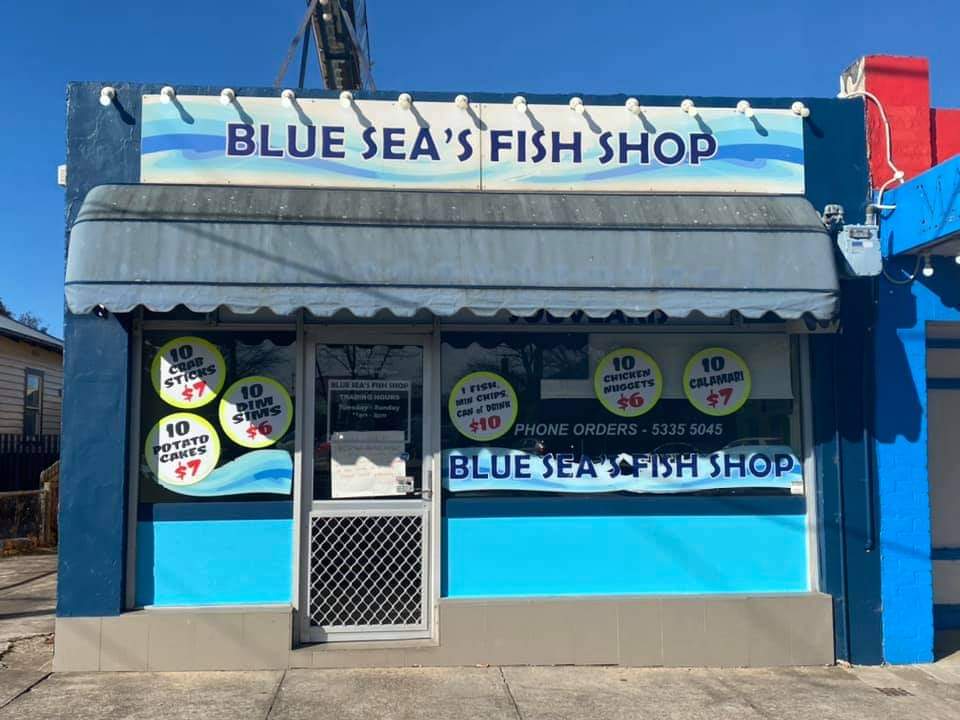 Blue Seas Fish And Chips | meal takeaway | Skipton St, Redan VIC 3350, Australia | 0353355045 OR +61 3 5335 5045