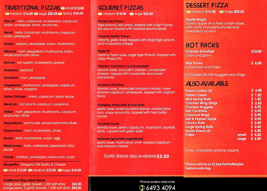 Bermagui Pizza & Take Away | 6 Bunga St, Bermagui NSW 2546, Australia | Phone: (02) 6493 4094