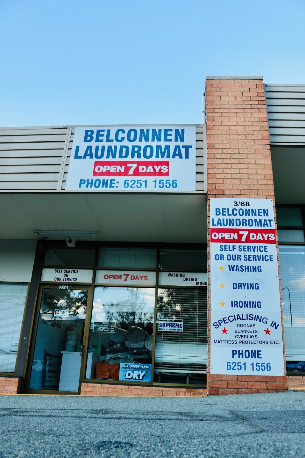 Belconnen Laundromat | laundry | 68 Josephson St, Belconnen ACT 2617, Australia | 0262511556 OR +61 2 6251 1556
