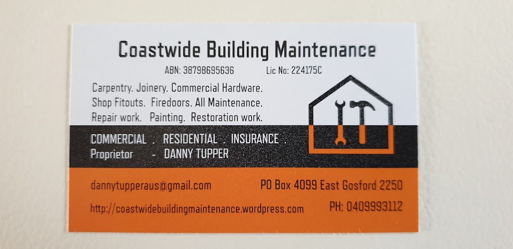 Coastwide Building Maintenance | general contractor | Howard Ave, Green Point NSW 2251, Australia | 0409993112 OR +61 409 993 112