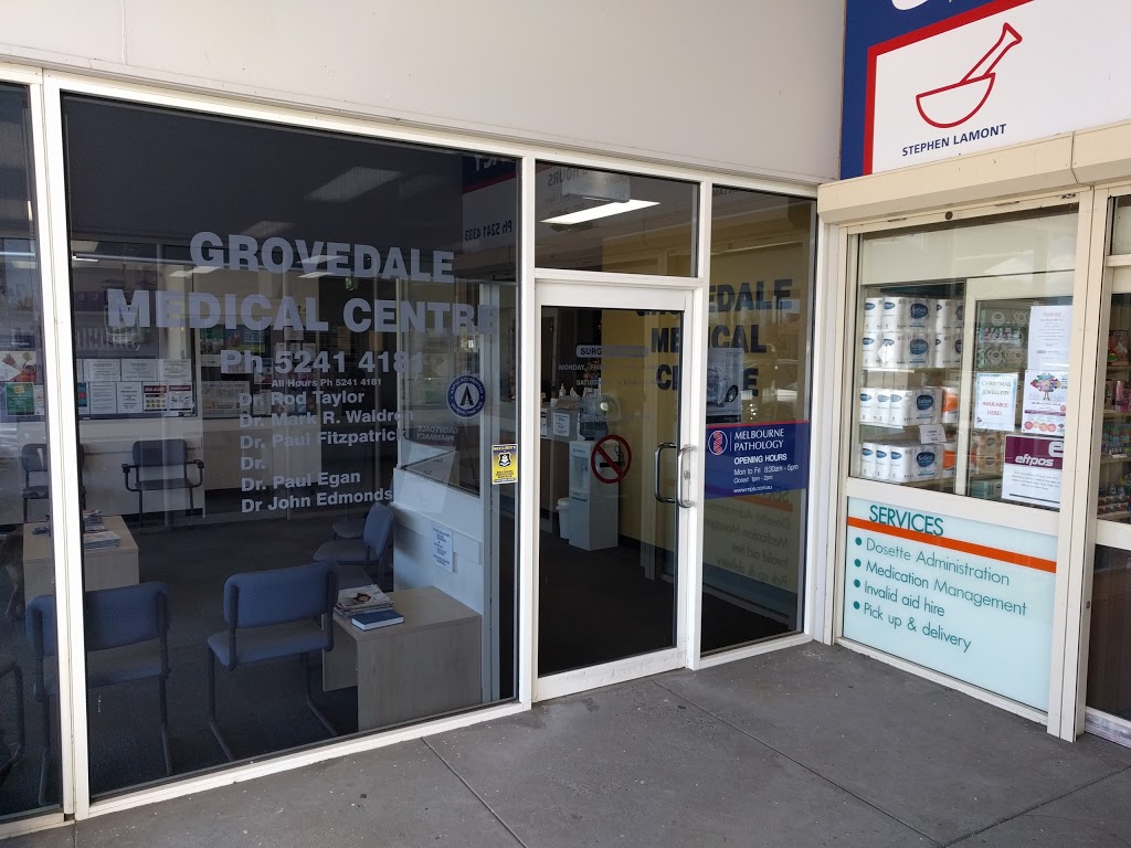 Grovedale Medical Centre | hospital | 124 Burdoo Dr, Grovedale VIC 3216, Australia | 0352414181 OR +61 3 5241 4181