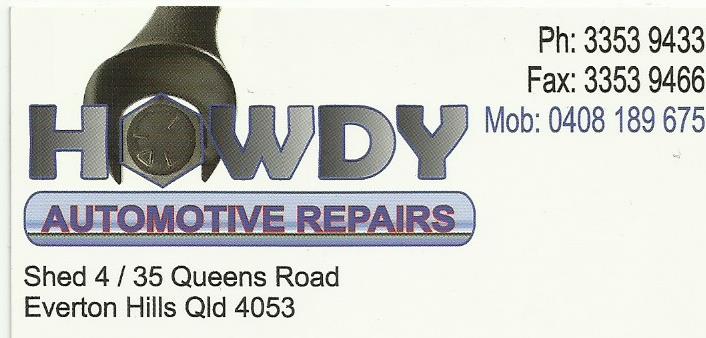 Howdy Automotive Repairs | car repair | 4/35 Queens Rd, Everton Hills QLD 4053, Australia | 0733539433 OR +61 7 3353 9433