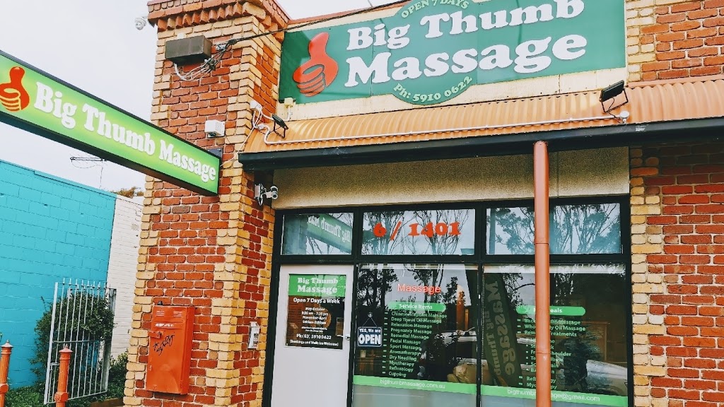 Big Thumb Massage Capel Sound | shop 6/ 1401 Point Nepean road, Road, Rosebud VIC 3939, Australia | Phone: (03) 5910 0622