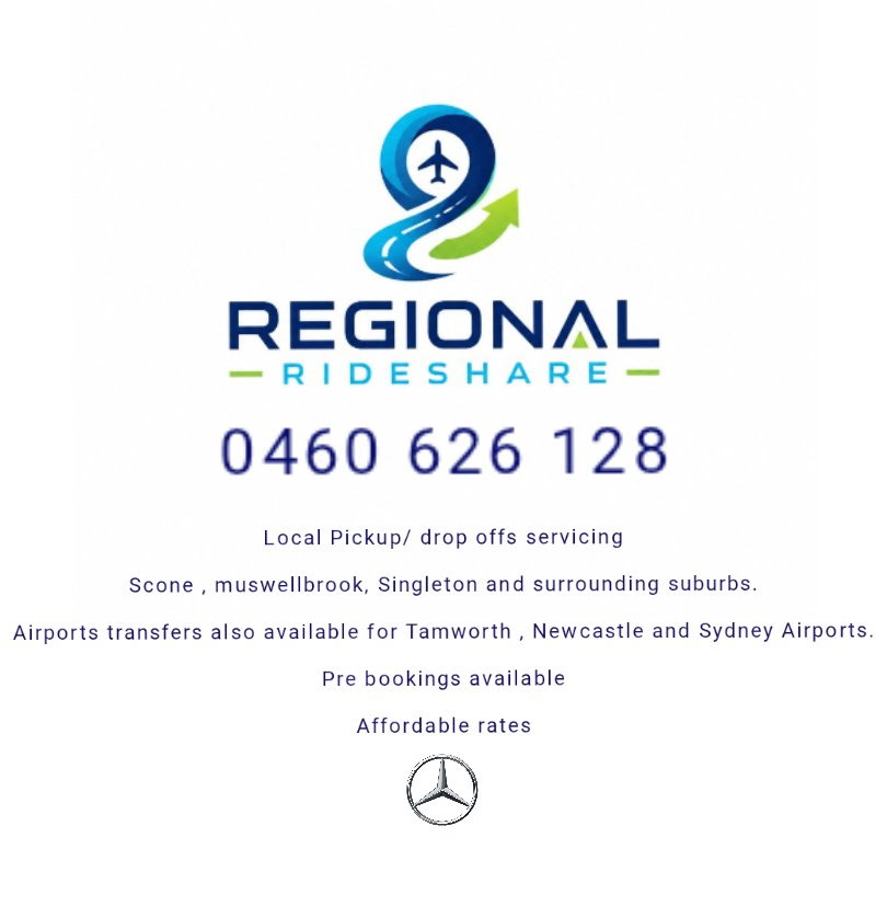 Regional Rideshare | 16 Roach St, Parkville NSW 2337, Australia | Phone: 0460 626 128