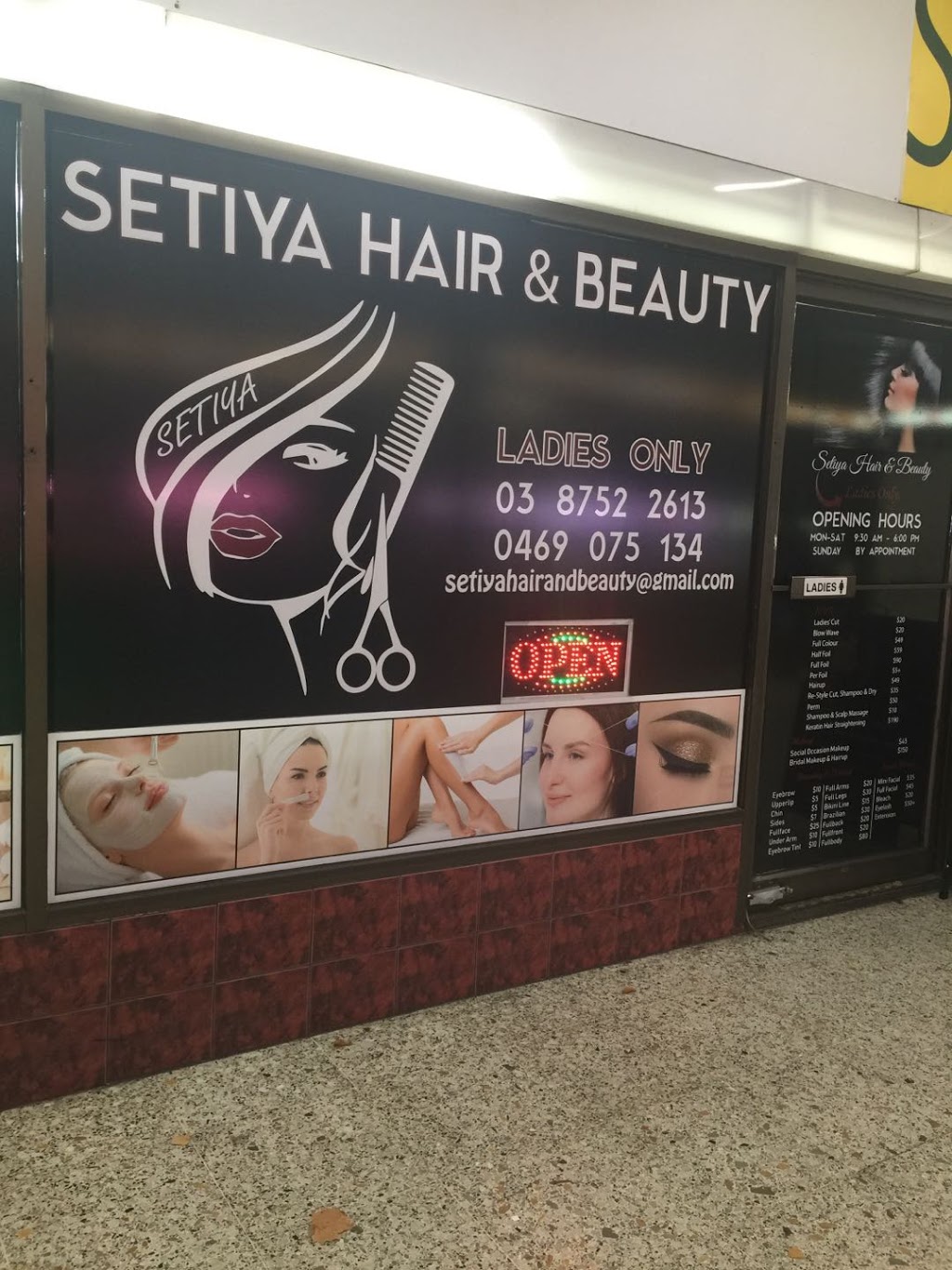 Setiya Hair and Beauty | 11/236-242 Lonsdale St, Dandenong VIC 3175, Australia | Phone: 0469 075 134