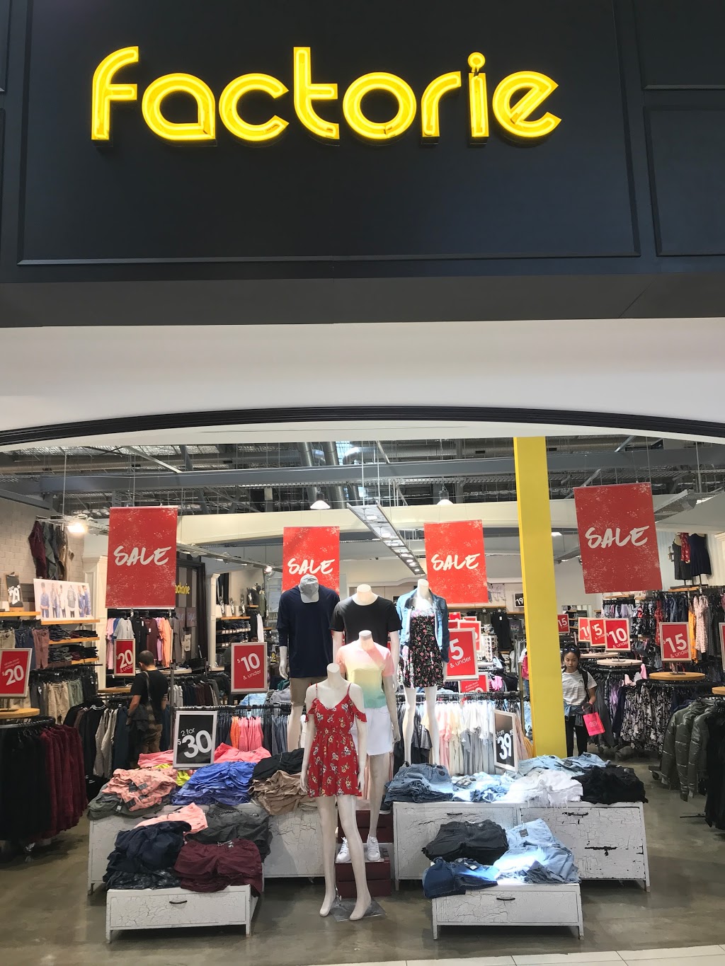 Factorie | clothing store | Spencer Outlet Centre, t101/201 Spencer St, Docklands VIC 3000, Australia | 0396021866 OR +61 3 9602 1866