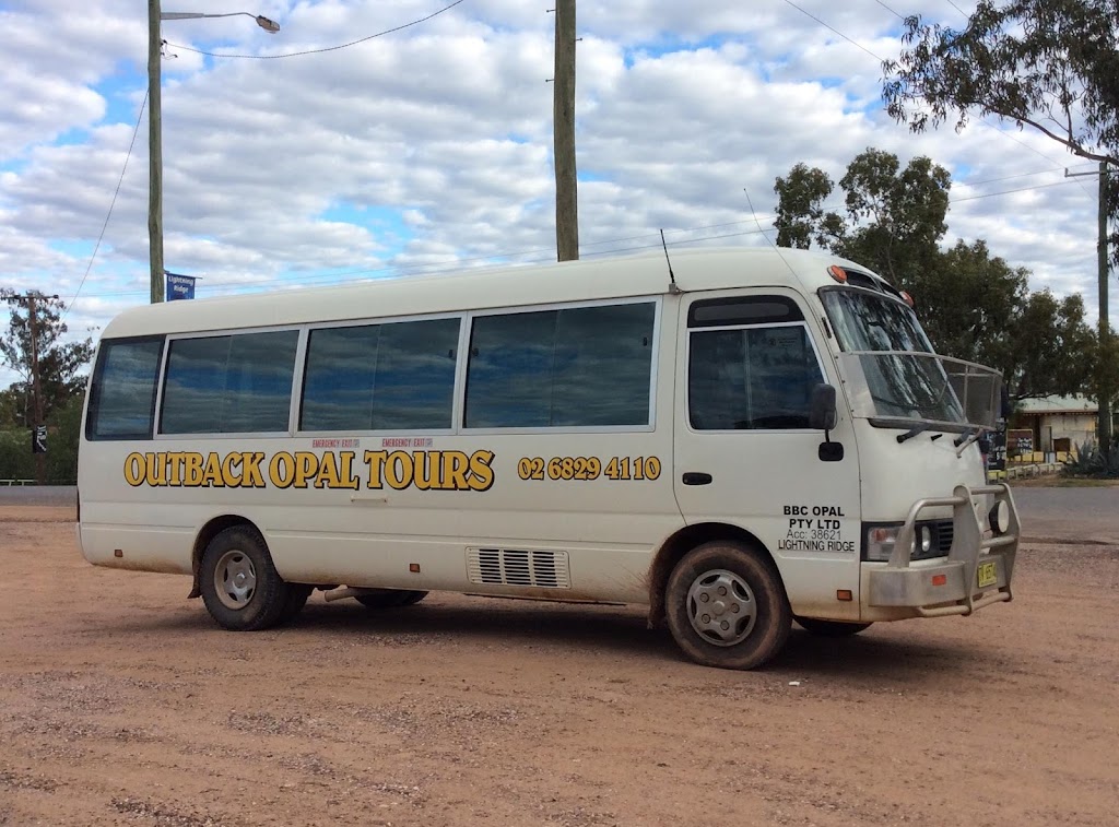 Outback Opal Tours |  | Lappkalle Street (depot, office 27/48 B Morilla St, Lightning Ridge NSW 2834, Australia | 0268294110 OR +61 2 6829 4110