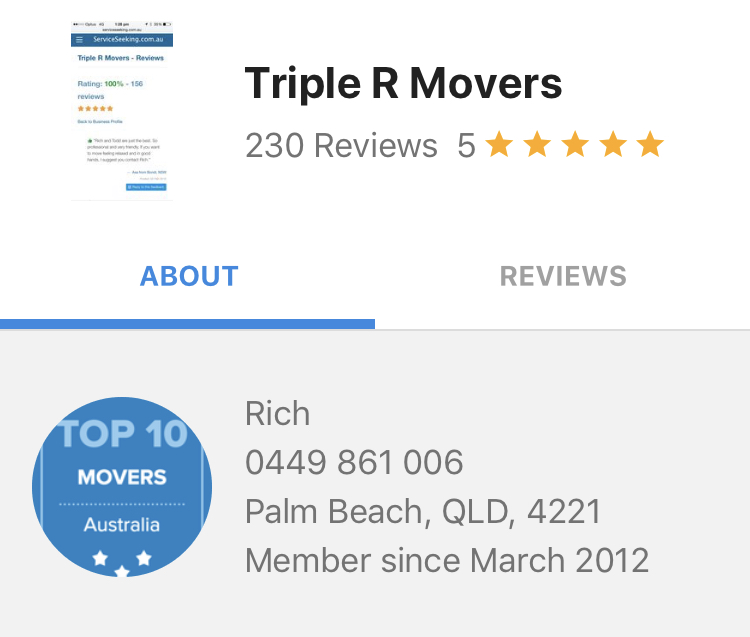 TRIPLE R MOVERS | 5 Alcorn St, Suffolk Park NSW 2481, Australia | Phone: 0449 861 006