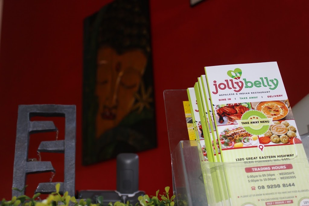 Jolly Belly Nepalese & Indian Restaurant | restaurant | Unit 1/1320 Great Eastern Hwy, Glen Forrest WA 6071, Australia | 0892988144 OR +61 8 9298 8144