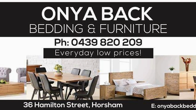 Onya Back Bedding & Furniture | 36 Hamilton St, Horsham VIC 3400, Australia | Phone: 0439 820 209