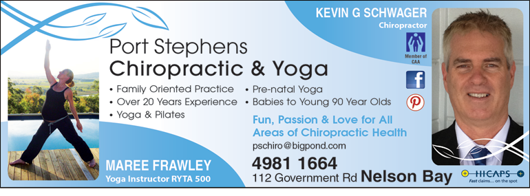 Port Stephens Chiropractic & Yoga | 112 Government Rd, Nelson Bay NSW 2315, Australia | Phone: (02) 4981 1664