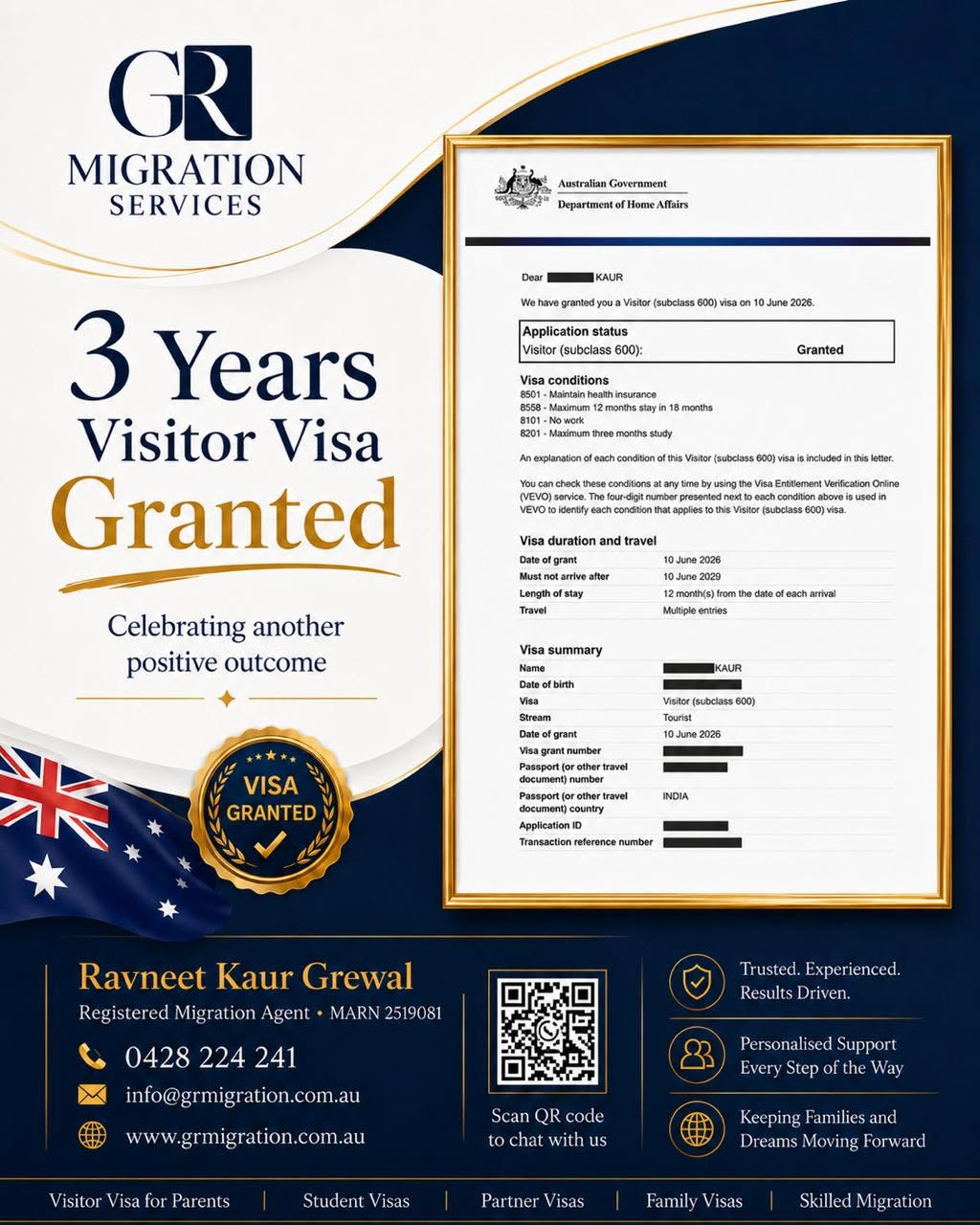 GR Migration | 26 Spring Water Cres, Cranbourne VIC 3977, Australia | Phone: 0428 224 241