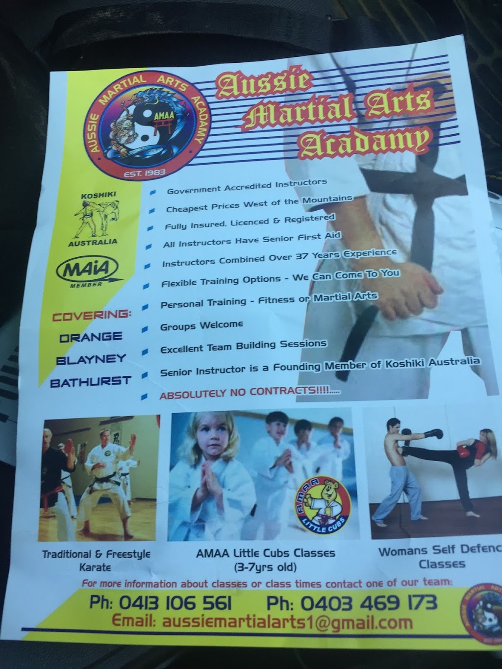 Central West Aussie Martial Arts And Fitness | gym | 9 Bourbah St, Gulargambone NSW 2828, Australia | 0412635903 OR +61 412 635 903