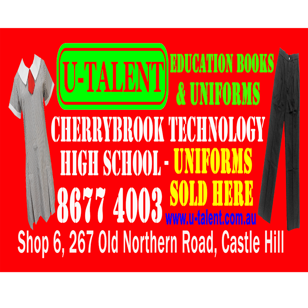 U-TALENT | clothing store | shop 6/267 Old Northern Rd, Castle Hill NSW 2154, Australia | 0286774003 OR +61 2 8677 4003