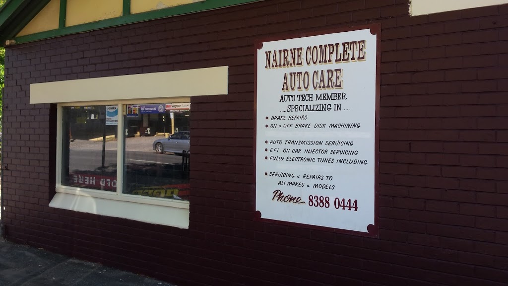 Nairne Complete Auto Care | car repair | 63 Main Rd, Nairne SA 5252, Australia | 0883880444 OR +61 8 8388 0444