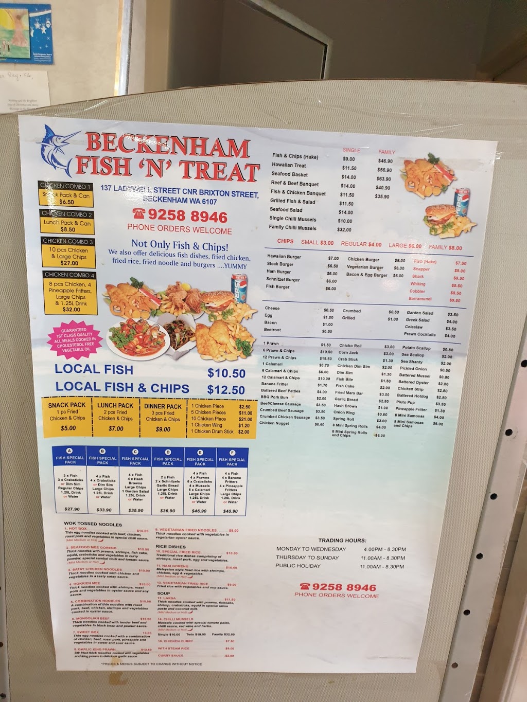 Fish & Treat | 137 Ladywell St, Beckenham WA 6107, Australia | Phone: (08) 9258 8946