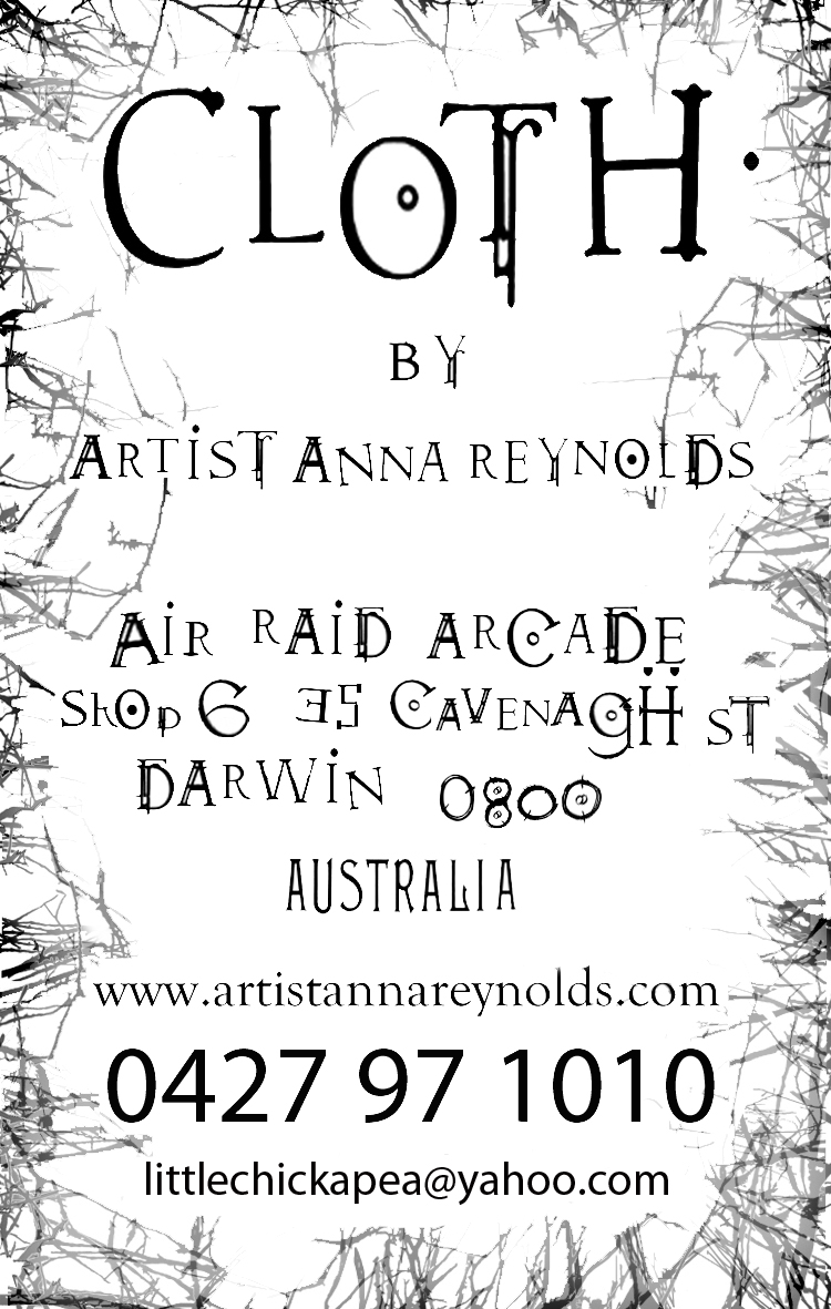 cloth by artist anna reynolds | shopping mall | shop 6/35 Cavenagh St, Darwin City NT 0800, Australia | 0427971010 OR +61 427 971 010