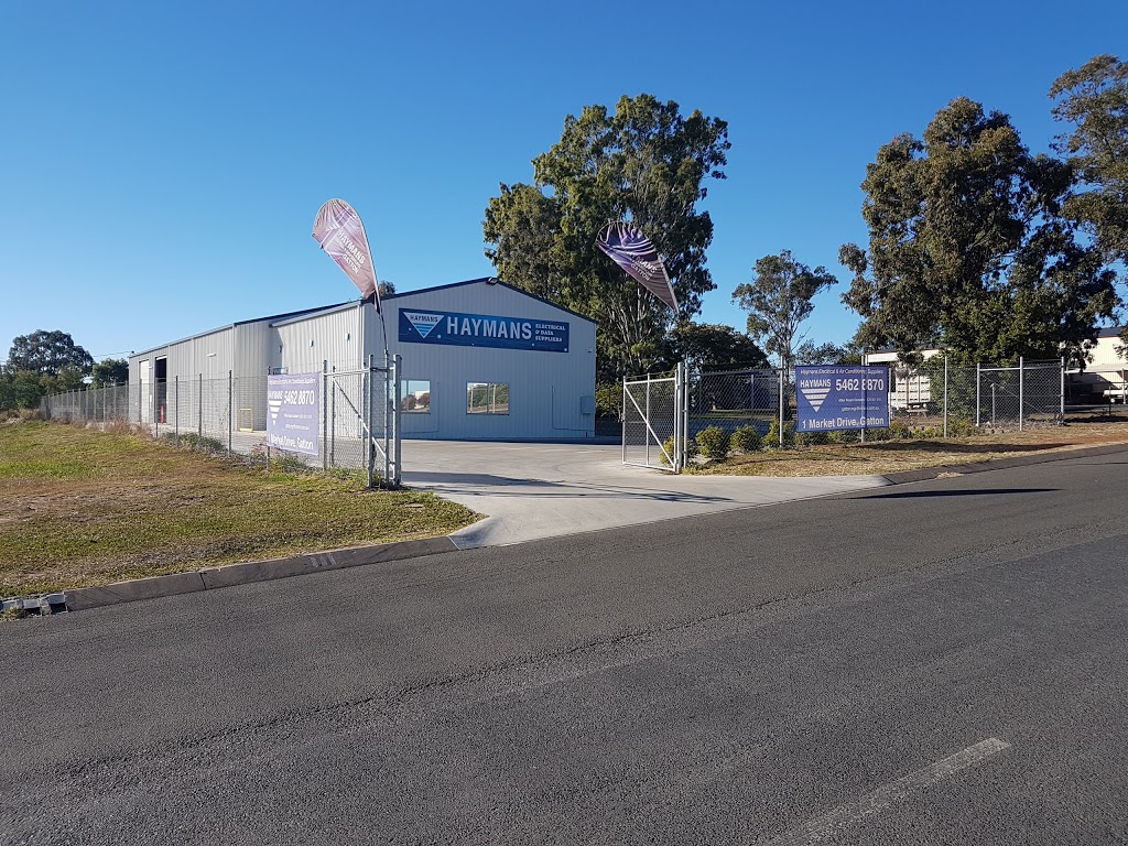 Haymans Electrical Gatton | store | 1 Market Dr, Gatton QLD 4343, Australia | 0754628870 OR +61 7 5462 8870