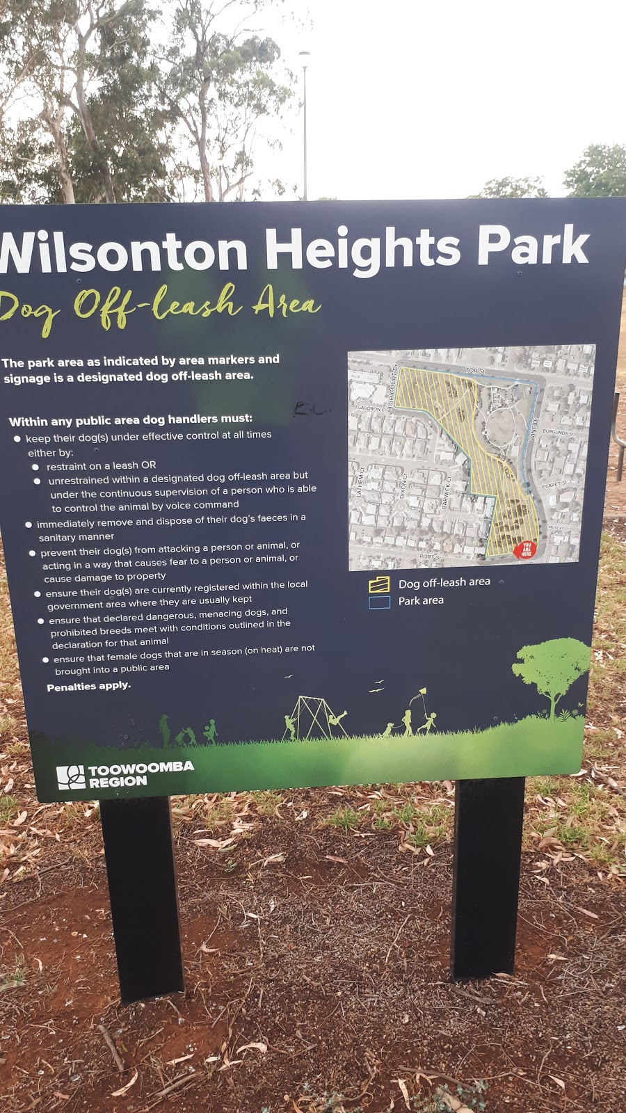 Wilsonton Heights Park Dog off leash Area | Wilsonton Heights QLD 4350, Australia