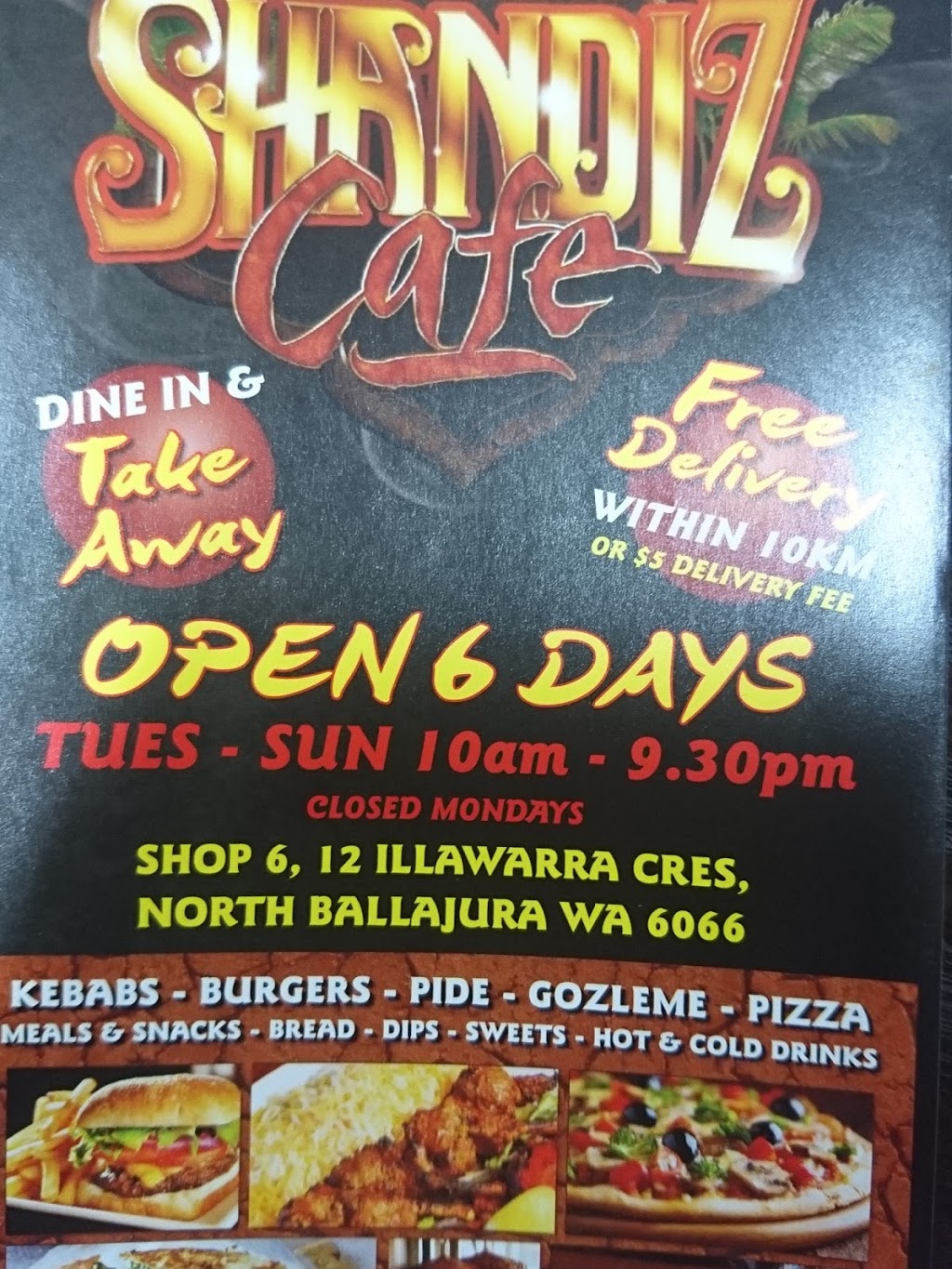 Shandiz Cafe | Ballajura WA 6066, Australia