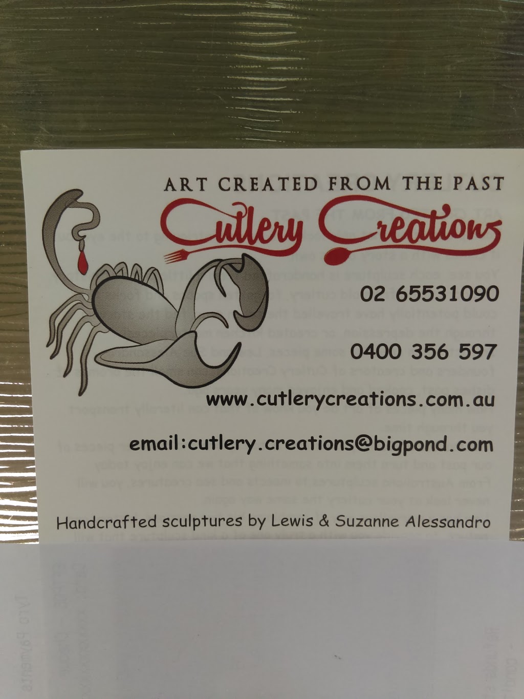 Cutlery Creations | home goods store | 52 Peveril St, Tinonee NSW 2430, Australia | 0265531090 OR +61 2 6553 1090