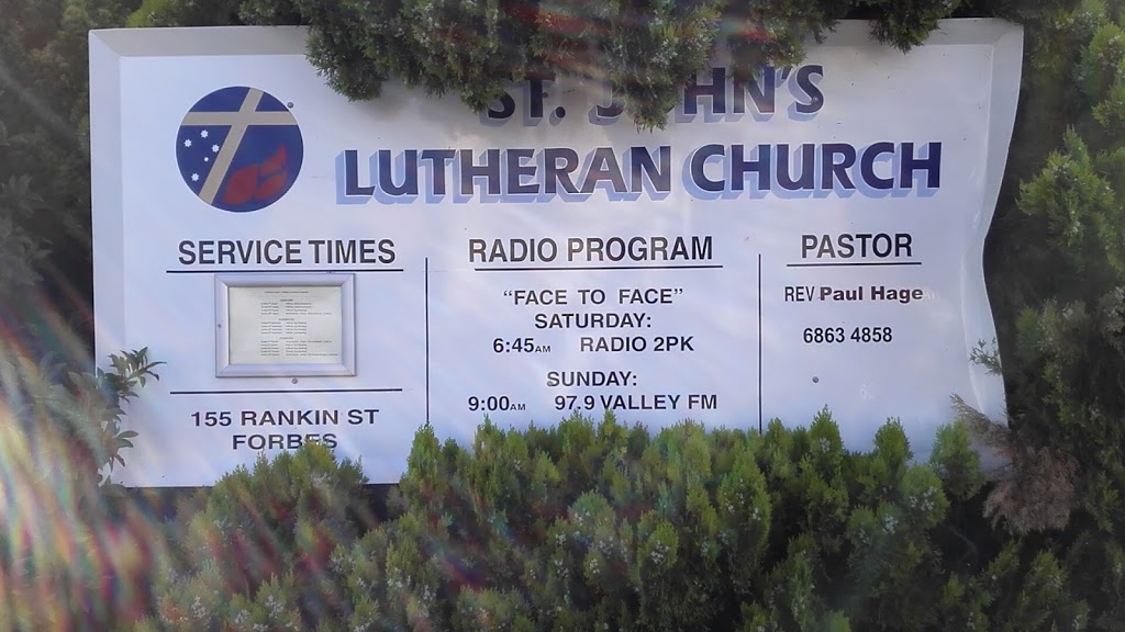St. Johns Lutheran Church | church | 155 Rankin St, Forbes NSW 2871, Australia