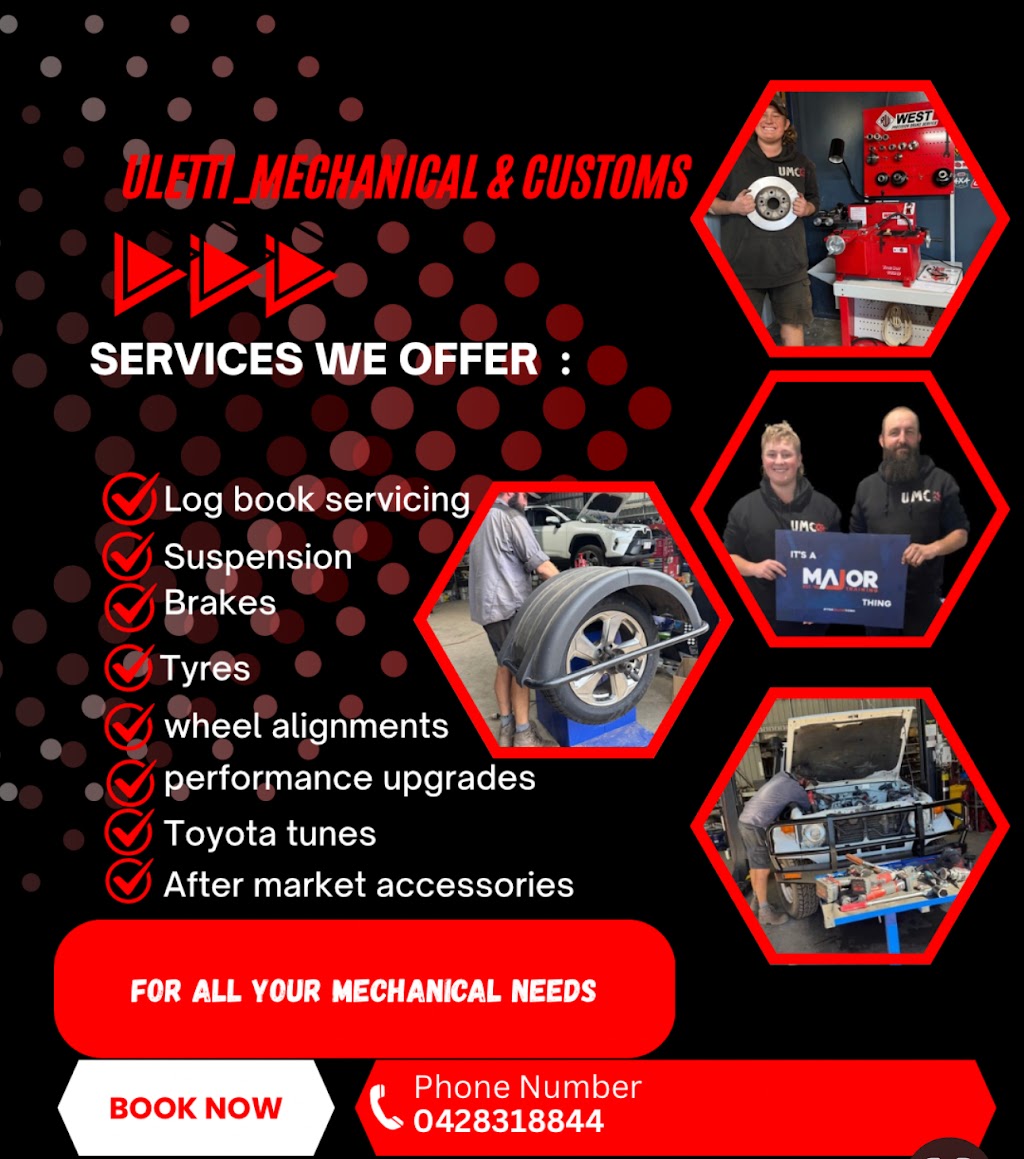 Uletti Mechanical & Customs | 3 Anvil Court, Goombungee QLD 4354, Australia | Phone: 0428 318 844