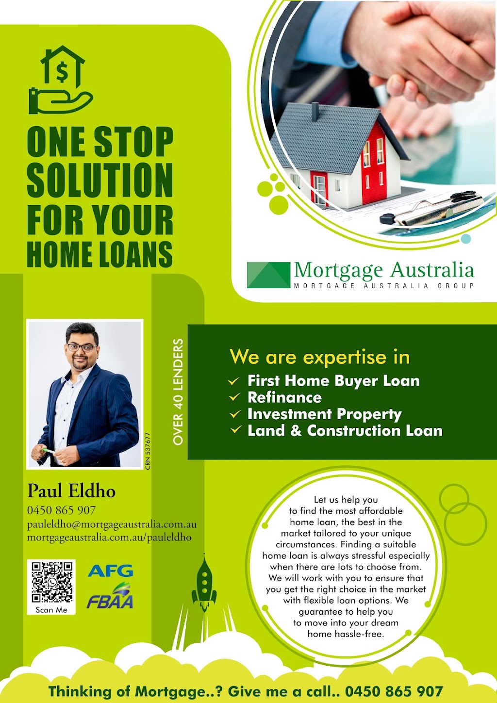 Paul Eldho - Mortgage Broker in Meadowsprings | finance | Unit2/27 Meadow Springs Dr, Meadow Springs WA 6210, Australia | 0450865907 OR +61 450 865 907