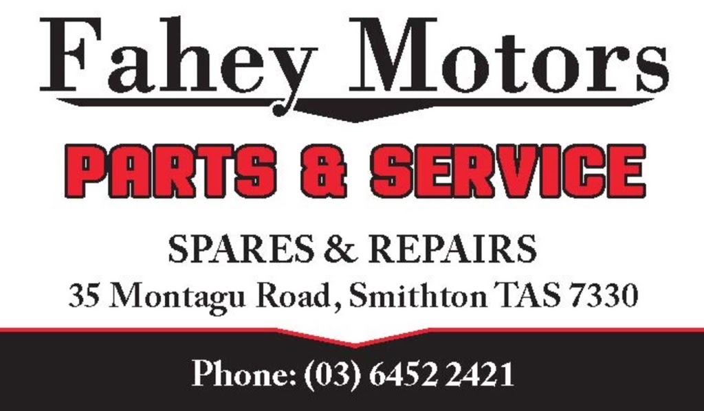Fahey Motors | car repair | 35 Montagu Rd, Smithton TAS 7330, Australia | 0364522421 OR +61 3 6452 2421