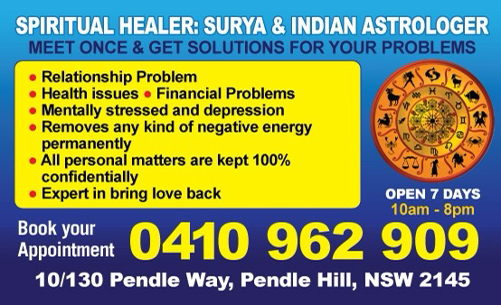 Sri lord shiva spiritual healing and astrology centre |  | 130 Pendle Way, Pendle Hill NSW 2145, Australia | 0410962909 OR +61 410 962 909