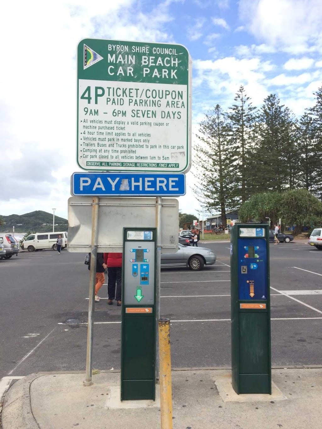 Byron Bay Beach car park | parking | Australia, New South Wales, Byron Bay, Unnamed Road
